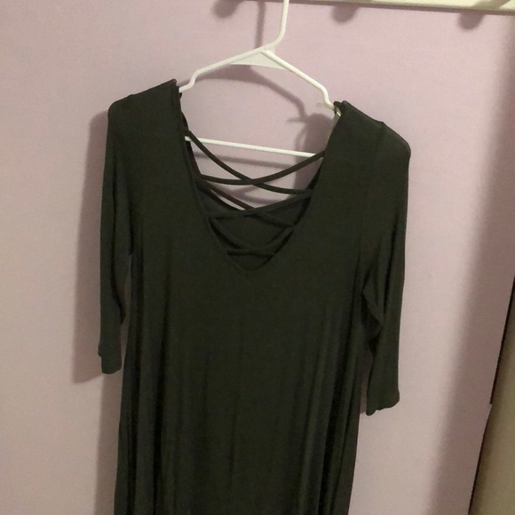 3/4 length t shirt dress - Picture 3 of 3